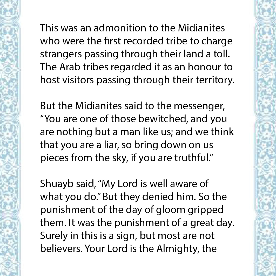 The Prophet Shuayb 10